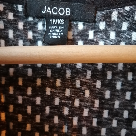 Jacob black and white bow top blouse - Picture 3 of 3